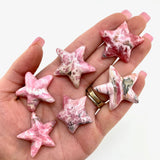 Rhodochrosite Star, Polished Rhodochrosite Star, Small Rhodochrosite
