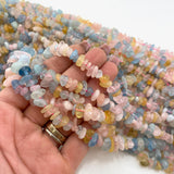 16" Morganite Mix Bead, Morganite Chip Bead Strand, Morganite Bead Strand, Beaded Morganite