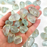 Tumbled Blue Topaz, Silver Topaz, Blue Topaz Tumble, Polished Topaz, Pocket Topaz, T-129