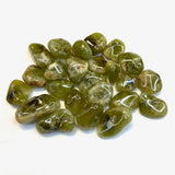 Tumbled Green Garnet, Large Green Garnet, Green Garnet Tumble, Polished Green Garnet, T-112