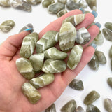 Small Prasiolite Tumbled Stone, Green Amethyst Tumble, Tumbled Green Amethyst, Tumbled Prasiolite, T-119