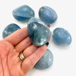 Large Celestite Tumble, Celestite Pebble, Polished Celestite, XL Celestite Tumble, T-179