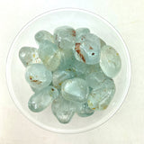 Tumbled Blue Topaz, Silver Topaz, Blue Topaz Tumble, Polished Topaz, Pocket Topaz, T-129