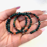 4mm Round Bloodstone Bead, Bloodstone Bead, Bloodstone Bead Strand, 16” Bloodstone Bead Strand