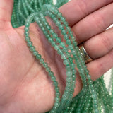 4mm Round Aventurine Bead, Green Aventurine Bead, Aventurine Bead Strand, 16” Aventurine Bead Strand