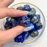 Mini Lapis Lazuli Skull, Lapis Lazuli Gemstone Skull, Lapis Lazuli Skull Carving, Small Lapis Lazuli Skull, B-15