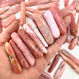 QUALITY Pink Opal Stick, Tumbled Pink Opal, Pink Opal Tumbled Stick, Pocket Pink Opal, T-154