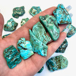Turquoise Polished Stone, Tumbled Turquoise from Mexico, "Wavy" Turquoise Stone, Turquoise Tumble, A-16