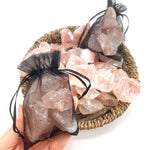 Fire Quartz Gemstone, One stone or a Baggy, Rough Hematoid Quartz, Fire Quartz