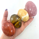 7pc Palm Stone Set, 7pc Chakra Palm Stone Set, Healing Palm Stone Set, 7 Crystal Palm Set