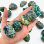 Large Azurite and Malachite Tumble, Azurite Tumble, Tumbled Azurite, Large Azurite Tumble, T-189