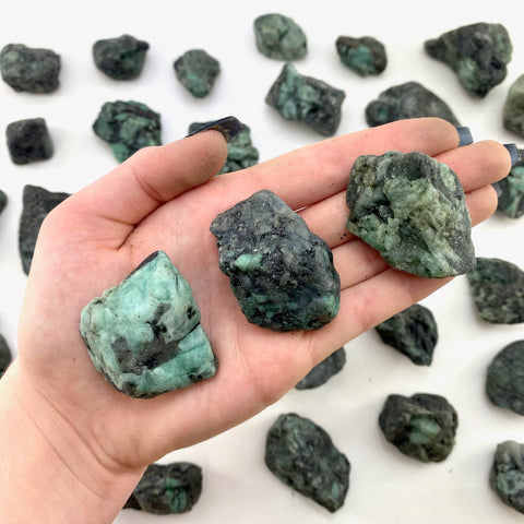 Raw Emerald, Natural Emerald, Rough Emerald, Emerald in Matrix