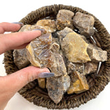 Rough Coke Calcite, One Stone or Baggy, Raw Coke Calcite, Brown Calcite, Natural Coke Calcite