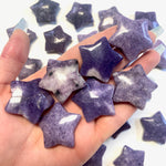 Lepidolite Star Carving, Lepidolite Gemstone Star, Lepidolite Star, Flat Lepidolite Star Carving, B-24