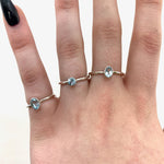 Sterling Silver Blue Topaz Ring, Dainty Sky Blue Topaz Ring, Sterling Silver, Blue Topaz Ring