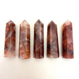 Fire Quartz Point, Polished Fire Quartz, Hematoid Quartz Point, Fire Quartz Obelisk