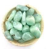 Prehnite Stone, Tumbled Prehnite, Minty Prehnite, Healing Prehnite