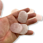 Rose Quartz Worry Stone, Rose Quartz Smooth Stone, Healing Rose Quartz, P-10