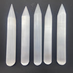 Selenite Wand, Pointed Selenite Wand, Satin Spar Selenite Wand, Selenite Massage Wand with Point