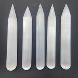 Selenite Wand, Pointed Selenite Wand, Satin Spar Selenite Wand, Selenite Massage Wand with Point