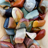 1lb Polychrome Jasper Tumble, Wholesale Polychrome Jasper, Wholesale Desert Jasper