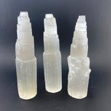 20cm Selenite Tower, Selenite Rough Tower, XL Selenite Tower