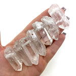 Drilled Quartz Point Pendant, Quartz Point Pendant, Natural Quartz Point Pendant, J-93