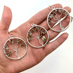 Smoky Quartz Tree of Life, Tree of Life Pendant, Smoky Quartz Tree of Life Pendant, Silver Tree of Life