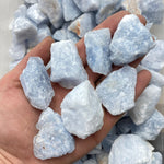 1lb Blue Calcite, Rough Blue Calcite, Bulk Blue Calcite, Wholesale Blue Calcite