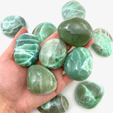 Garnierite Pebble, Garnierite Palm Stone, Healing Garnierite, Polished Garnierite