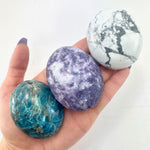 7pc Palm Stone Set, 7pc Chakra Palm Stone Set, Healing Palm Stone Set, 7 Crystal Palm Set