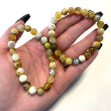 Yellow Opal Round Bracelet, 7mm Yellow Opal Bracelet, Quality Yellow Opal Bracelet, A-02