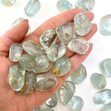 Tumbled Blue Topaz, Silver Topaz, Blue Topaz Tumble, Polished Topaz, Pocket Topaz, T-129