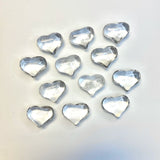 Mini Clear Quartz Heart, Quartz Gemstone Heart, Healing Quartz Heart, Small Quartz Heart, B-02