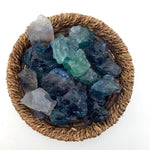 Rainbow Fluorite Raw Stone, Raw Fluorite, Rough Fluorite, Blue and Purple Fluorite, Quality Fluorite