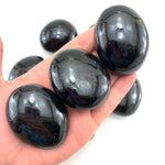 Black Tourmaline Palm Stone, Polished Black Tourmaline, Healing Tourmaline