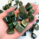 Tumbled Siberian Jade, Siberian Nephrite Jade, Siberian Jade Tumble, Polished Siberian Jade Pocket Stone, P-63