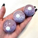 Rose Quartz and Lepidolite Poke Ball, Pokemon Ball, Pokemon Gemstone Ball, Pokemon Crystal Ball