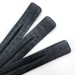Black Incense Stick Holder, Wooden Ash Catcher, Wooden Incense Holder
