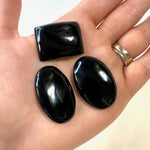 Obsidian Cabochon, Quality Obsidian Cabochon, 25g or 100g Obsidian Cabochon, Wholesale Obsidian Cabochon