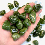 Large Idocrase Tumbled Stone, Vesuvianite Tumbled Stone, Large Idocrase Pocket Stone, Healing Vesuvianite, T-114