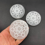 Metatron's Cube Selenite, Metatron's Cube Grid, Selenite Grid, Flat Selenite Grid