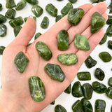 Gem Vesuvianite, Tumbled Vesuvianite, Idocrase, Tumbled Idocrase, T-114