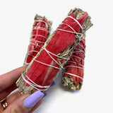 Dragonsblood and Blue Sage Bundle, White and Blue Sage, 4" Dragonsblood Bundle, Ethical and Natural Sage