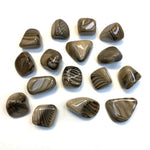 Striped Flint Tumbled Stone, Tumbled Flint, Flint Tumble, Flint from Poland, T-58