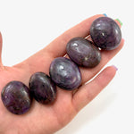 Ruby Worry Stone, Small Ruby Palm Stone, Ruby Sapphire Stone, Polished Ruby Palm, T-114