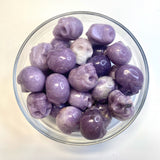 Mini Lepidolite Skull, Lepidolite Gemstone Skull, Lepidolite Skull Carving, Small Lepidolite Skull, B-14
