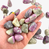 Small Ruby Feldspar Tumble, Ruby Feldspar, Tumbled Ruby in Feldspar, Ruby with Iolite, T-106