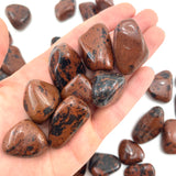 Mahogany Obsidian, Red Obsidian, Tumbled Mahogany Obsidian