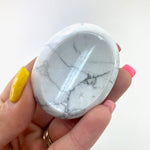 Howlite Worry Stone, Healing Howlite Worry Stone, Smooth Howlite Worry Stone, A-45